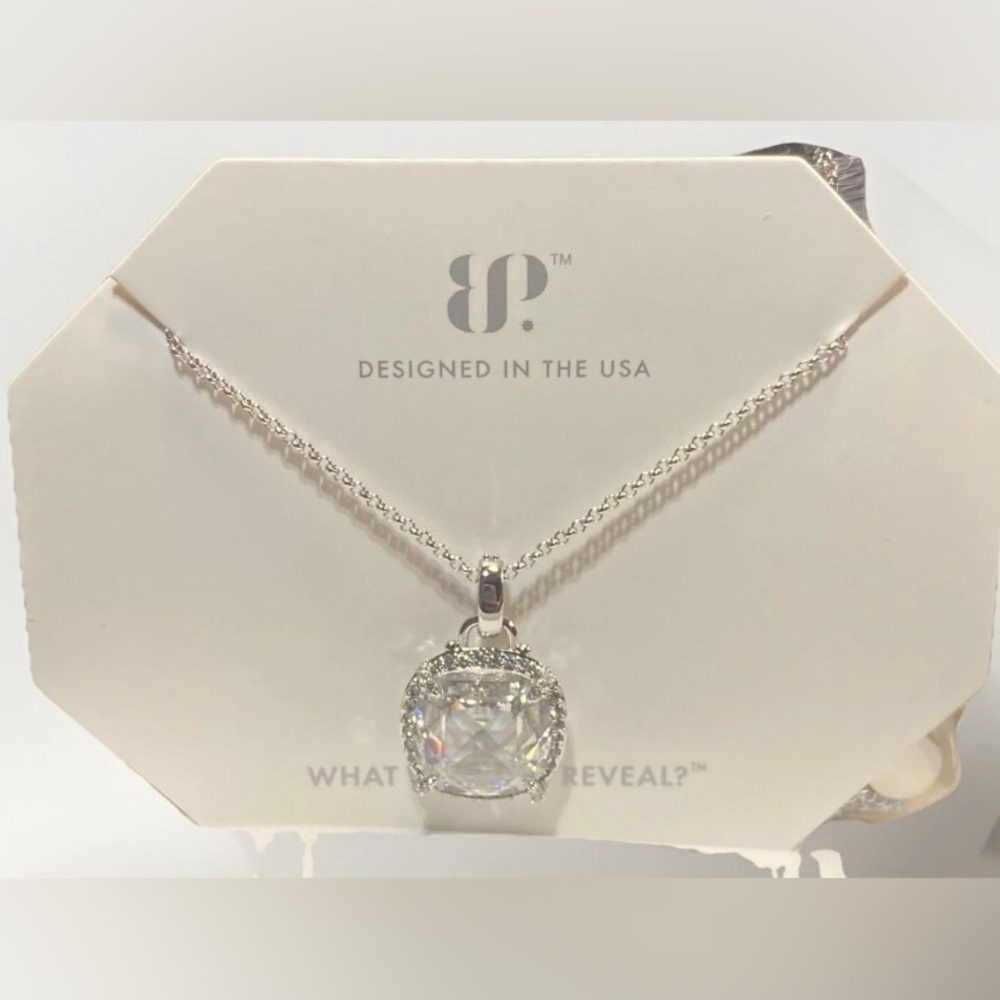 “That Sunny Vibe” Rhodium Diamond CZ Necklace BP